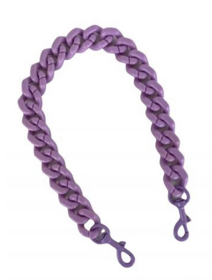 Bandoulière en chaine - Mauve