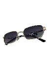 Lunettes de soleil doré/noir avec forme