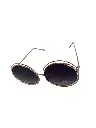 Grosse lunettes de soleil ronde - Doré/Noir