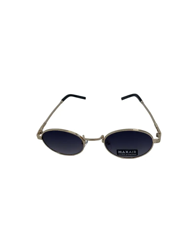 Petite lunettes de soleil ronde doré