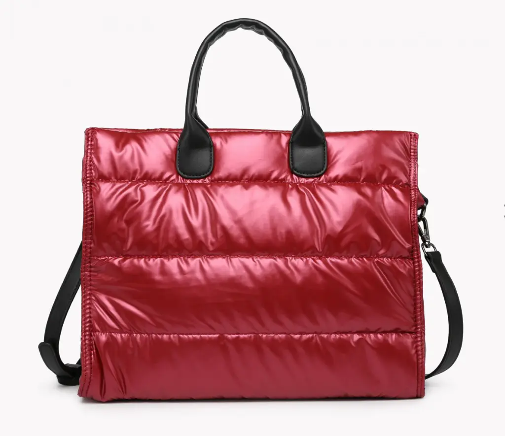 Sac matelassé rouge