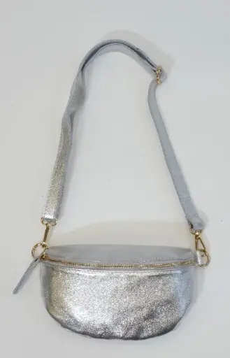 [SAC_BN_0003_ARG] Sac banane irrisé - Argenté 