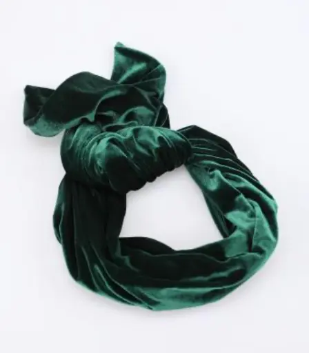 [BDX_CH_0001_VRF] Bandeau / chouchou vert foncé