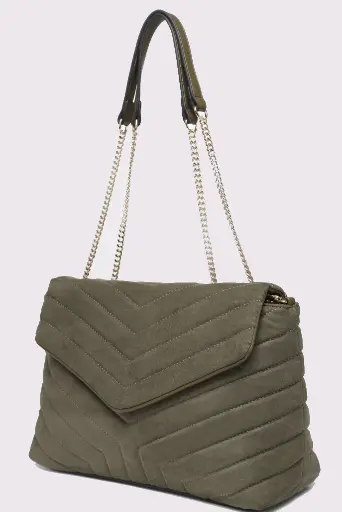 [SAC_BD_0005_KAK] Sac Bandoulière chaine kaki