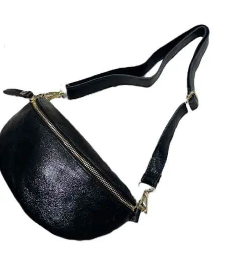 [SAC_BN_0003_BLK] Sac banane irrisé - Noir