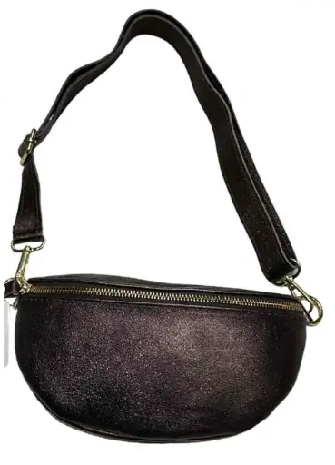 [SAC_BN_0003_BRW] Sac banane irrisé - Marron