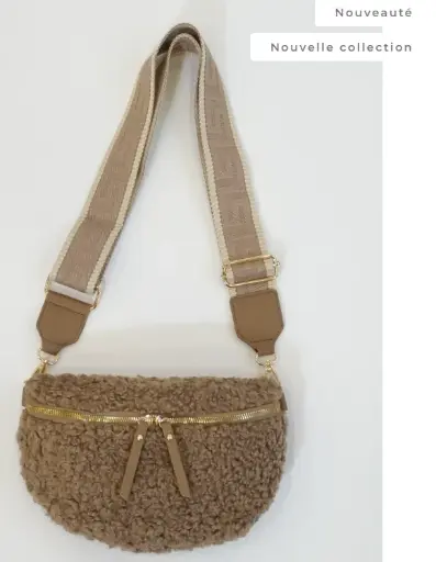 [SAC_BN_0004_TAU] Sac banane mouton - Taupe